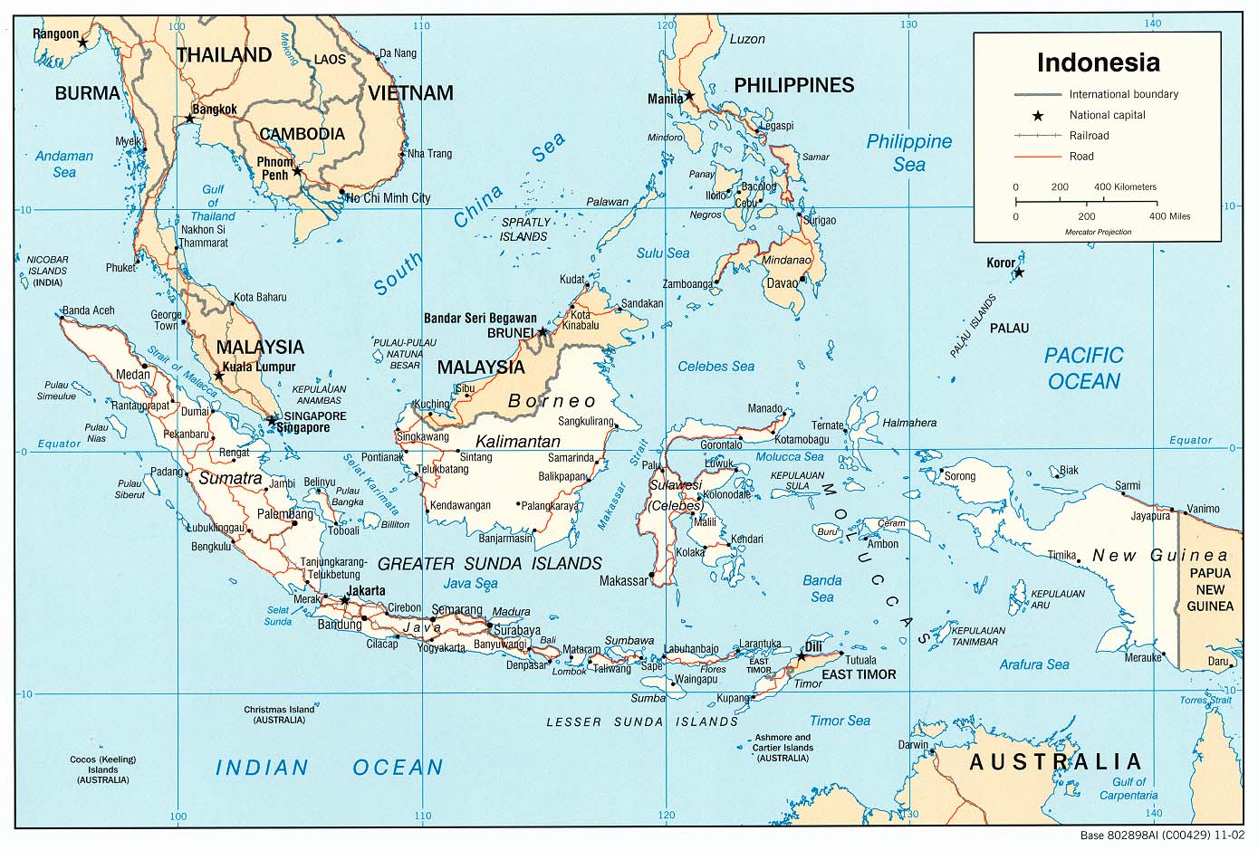 Krakatoa Indonesia Map