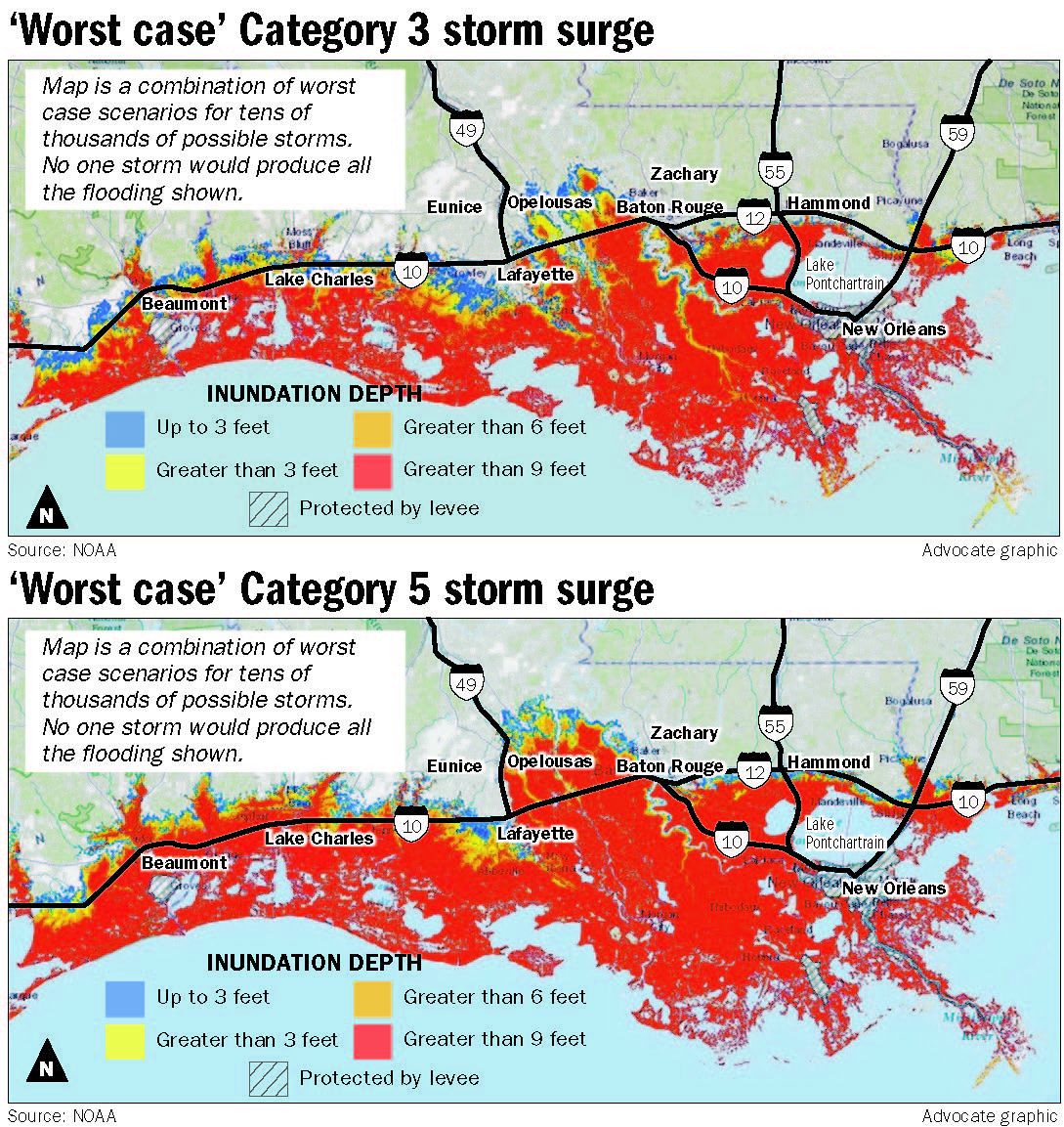 lsu flood map