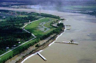 Revetment Construction on the Mississippi River