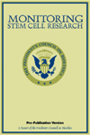Monitoring Stem Cell Research cover